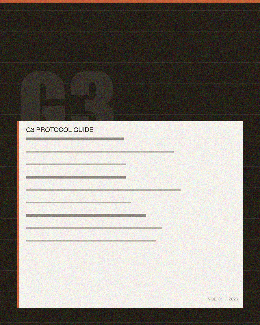 The G3 Training Log